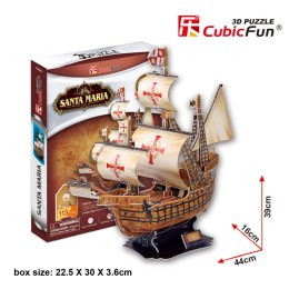 CUBIC FUN PUZZLE 3D ŻAGLOWIEC SANTA MARIA - T4008H