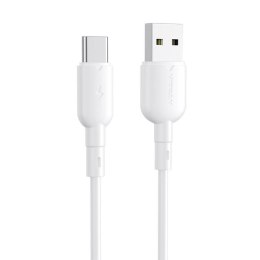 Kabel USB do USB-C VFAN Colorful X11, 3A, 1m (biały)