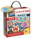 LISCIANI MONTESSORI BABY WOOD PUZZLE ROUND