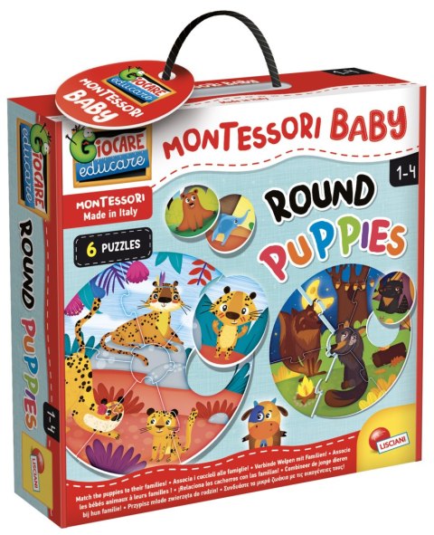 LISCIANI MONTESSORI BABY OKRĄGŁE PUZZLE