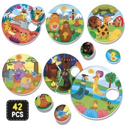 LISCIANI MONTESSORI BABY OKRĄGŁE PUZZLE