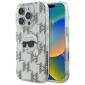 Karl Lagerfeld IML Karl Head Electroplated - Etui iPhone 16 Pro (przezroczysty)