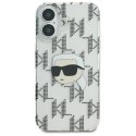 Karl Lagerfeld IML Karl Head Electroplated - Etui iPhone 16 (przezroczysty)