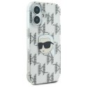 Karl Lagerfeld IML Karl Head Electroplated - Etui iPhone 16 (przezroczysty)