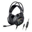 Genius GX GAMING HS-GX580U, słuchawki z mikrofonem, czarna, słuchawki, 50 mm przetworniki typ USB