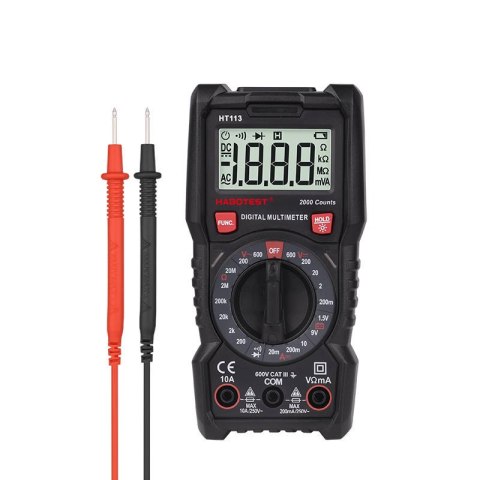 Cyfrowy multimetr uniwersalny Habotest HT113 Cyfrowy multimetr uniwersalny Habotest HT113
