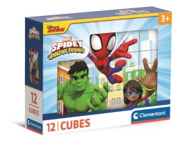 Puzzle Klocki 12el. Spidey And His Amazing Friends | Clementoni