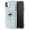 Karl Lagerfeld IML Metal Choupette Head MagSafe - Etui iPhone 11 (biały)