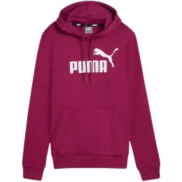 Bluza damska Puma ESS Logo Hoodie FL burgundowa 586789 52