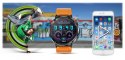 Smartwatch Gravity GT21-2 + Pomarańczowy Pasek Silikonowy