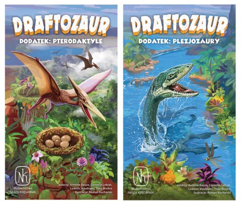 GRA DRAFTOZAUR - 2 DODATKI PTERODAKTYLE oraz PLEZJOZAURY