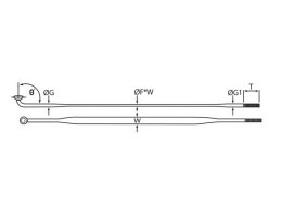 Szprychy CNSPOKE AERO360 2.0-0.8*2.2-2.0 stal nierdzewna 290mm czarne 36szt.