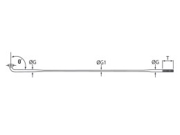 Szprychy CNSPOKE DB474 2.0-1.5-2.0 stal nierdzewna 262mm czarne 36szt.