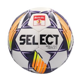 Piłka nożna Select Brillant Replica DB Betclic 1 Liga v24 biało-pomarańczowo-fioletowa 18766