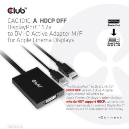 CLUB3D CAC-1010-A adapter kablowy 0,6 m DisplayPort DVI-D + USB