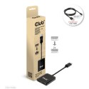 CLUB3D CSV-7220 adapter kablowy 1 m DisplayPort HDMI + DisplayPort Szary