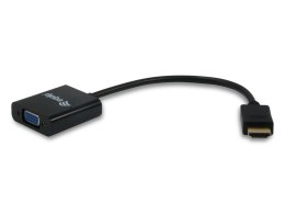 Equip 11903607 adapter kablowy VGA (D-Sub) HDMI Typu A (Standard) Czarny