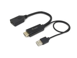 Equip 119039 adapter kablowy 0,15 m HDMI Typu A (Standard) DisplayPort Czarny