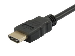 Equip 119322 adapter kablowy 2 m HDMI DVI-D Czarny