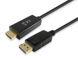 Equip 119390 adapter kablowy 2 m DisplayPort HDMI Czarny