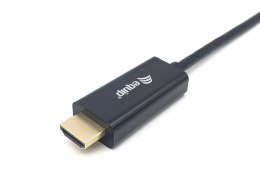 Equip 133411 adapter kablowy 1 m USB Type-C HDMI Typu A (Standard) Czarny