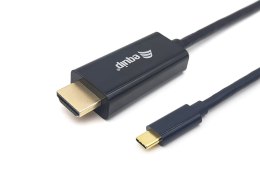 Equip 133413 adapter kablowy 3 m USB Type-C HDMI Typu A (Standard) Czarny