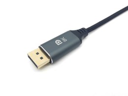 Equip 133423 adapter kablowy 3 m USB Type-C DisplayPort Szary