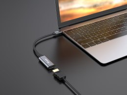 Equip 133491 adapter kablowy 0,15 m USB Type-C HDMI Czarny, Szary