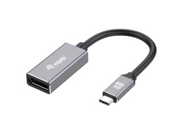 Equip 133493 adapter kablowy 0,15 m USB Type-C DisplayPort Czarny, Szary