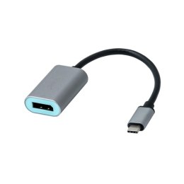 I-tec Metal C31METALDP60HZ adapter kablowy 0,15 m USB Type-C Display Port Szary, Turkusowy