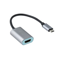 I-tec Metal C31METALHDMI60HZ adapter kablowy 0,15 m USB Type-C HDMI Szary, Turkusowy