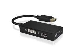 ICY BOX IB-AC1031 DisplayPort DVI-D + VGA (D-Sub) + HDMI Czarny