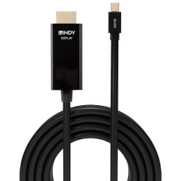 Lindy 36926 adapter kablowy 1 m HDMI Typu A (Standard) Mini DisplayPort Czarny