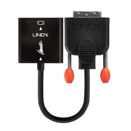 Lindy 38189 adapter kablowy 0,1 m DVI-D VGA (D-Sub) Czarny