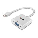 Lindy 38317 adapter kablowy 0,16 m Mini DisplayPort VGA (D-Sub) Biały