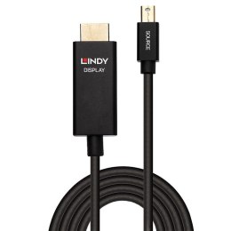 Lindy 40920 adapter kablowy 0,5 m Mini DisplayPort HDMI Czarny