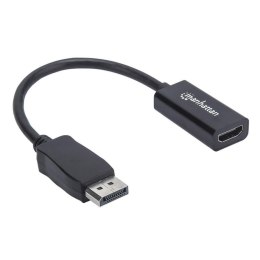 Manhattan 151634 adapter kablowy 0,15 m HDMI Typu A (Standard) DisplayPort Czarny