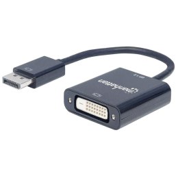 Manhattan 152228 adapter kablowy 0,23 m DisplayPort DVI-D Czarny