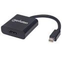 Manhattan 152570 adapter kablowy Mini DisplayPort HDMI Typu A (Standard) Czarny