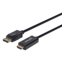 Manhattan 152662 adapter kablowy 1 m DisplayPort HDMI Czarny