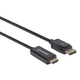 Manhattan 153188 adapter kablowy 3 m HDMI Displayport Czarny