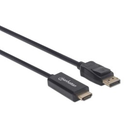 Manhattan 153195 adapter kablowy 1 m DisplayPort HDMI Czarny