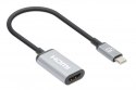 Manhattan 153706 adapter kablowy 0,15 m USB Type-C HDMI Czarny, Srebrny