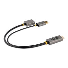 StarTech 128-HDMI-DISPLAYPORT adapter kablowy 0,3 m HDMI Typu A (Standard) Czarny, Szary