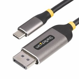 StarTech 142-USBC-DP-8K-10F adapter kablowy 3 m USB Type-C DisplayPort Czarny, Szary