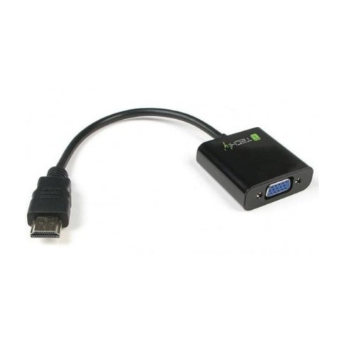 Techly IDATA-HDMI-VGA2 adapter kablowy VGA (D-Sub) Czarny Techly IDATA-HDMI-VGA2 adapter kablowy VGA (D-Sub) Czarny