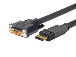 Vivolink 1.0m Displayport - DVI-D 1 m Czarny