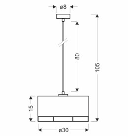 Ardi lampa sufitowa czarny 1x40W E27 abażur żółty