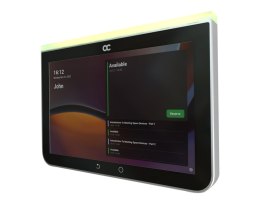 AudioCodes RX PANEL Touch Scheduler for Microsoft T System zarządzania usługami wideokonferencji Czarny