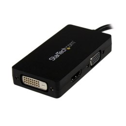 StarTech DP2VGDVHD adapter kablowy 0,15 m Czarny